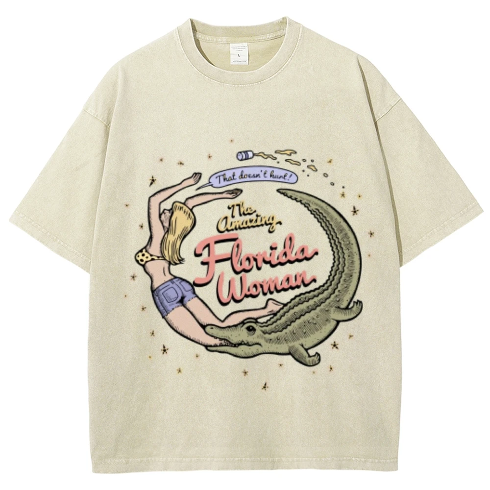 Florida Women T-Shirt Vintage Unisex Washed T-Shirt Retro Women Clothing y2k T-Shirt 90s Shirt Streetwear Shirt
Florida Women T-Shirt Vintage Unisex Washed T-Shirt Retro Women Clothing y2k T-Shirt 90s Shirt Streetwear Shirt