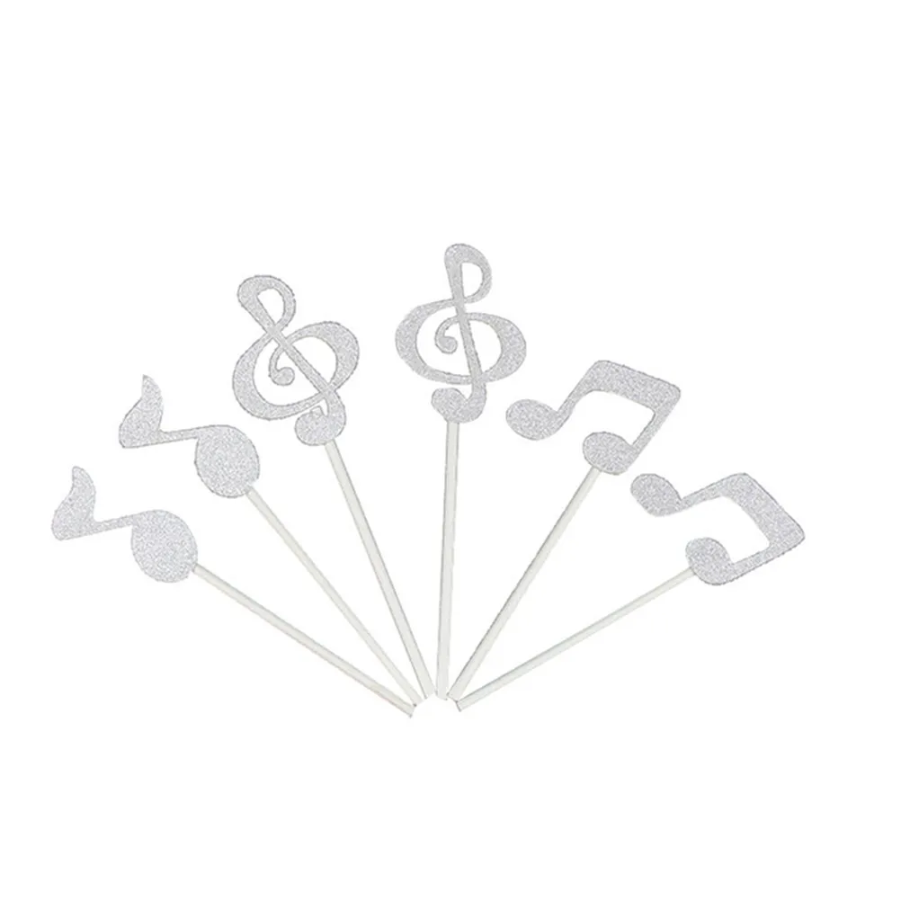 6pcs Music Note Cake Toppers Decorations Wedding Birthday Party Glitter Cupcake Toppers Silver Musical Notes Cake
6pcs Music Note Cake Toppers Decorations Wedding Birthday Party Glitter Cupcake Toppers Silver Musical Notes Cake
