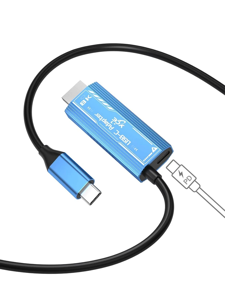 USB C to HDMI-compatible Adapter Support 8K60Hz 4K240Hz 4K120Hz HDR PD100W Fast Charging Compatible for Macbook Pro Samsung S24
USB C to HDMI-compatible Adapter Support 8K60Hz 4K240Hz 4K120Hz HDR PD100W Fast Charging Compatible for Macbook Pro Samsung S24