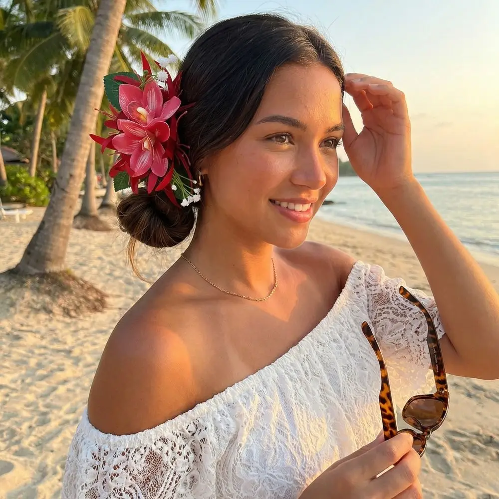 Sweet Colorful Large Flower Hairpin Bohemia Side Clip Flowers Hair Claw Headpieces Headdress Artificial Floral Hair Clip Girls
Sweet Colorful Large Flower Hairpin Bohemia Side Clip Flowers Hair Claw Headpieces Headdress Artificial Floral Hair Clip Girls