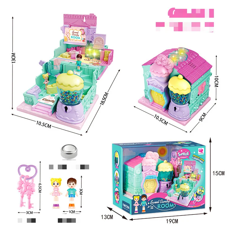 Surprise Doll House Treasure box 1pcs Mini House Princess Children's Castle Model House Girls Play House Toys NO BATTERY
Surprise Doll House Treasure box 1pcs Mini House Princess Children's Castle Model House Girls Play House Toys NO BATTERY