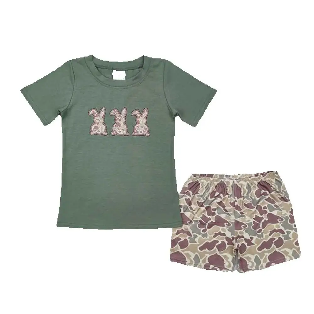 BSSO1004 RTS baby boy clothes rabbit toddler boy easter summer embroidery outfit
BSSO1004 RTS baby boy clothes rabbit toddler boy easter summer embroidery outfit