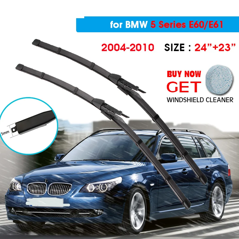 Car Wiper Blade For BMW 5 Series E60/E61 24"+23" 2004-2010 Auto Windscreen Windshield Wipers Blades Car Equipped Side Pinch Tab
Car Wiper Blade For BMW 5 Series E60/E61 24"+23" 2004-2010 Auto Windscreen Windshield Wipers Blades Car Equipped Side Pinch Tab
