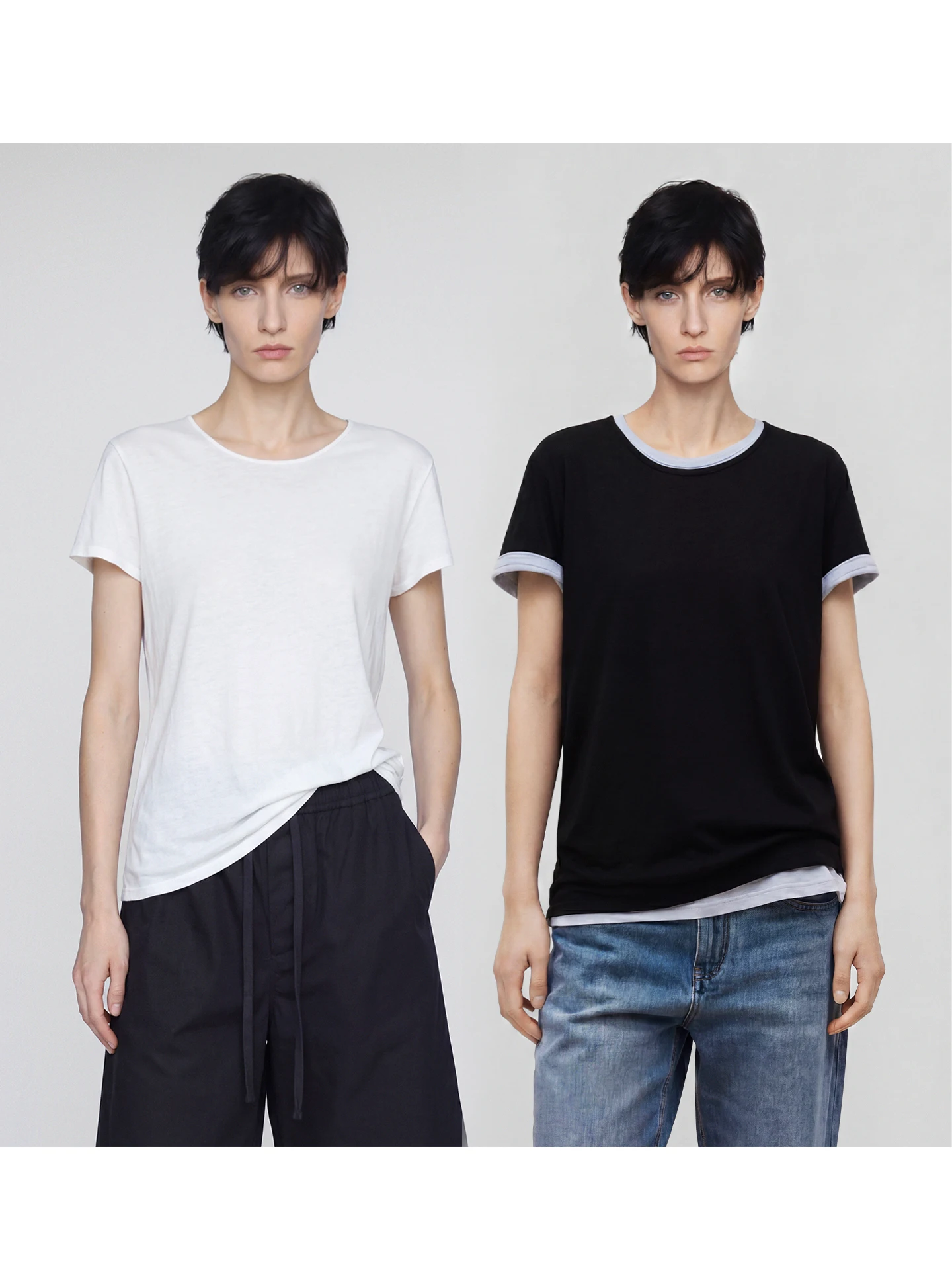 Ayuko Stylish Basic Lightweight Hanflax Long Staple Cotton Single-sided Knitted Fabric ROW Style Short Sleeve T-shirt Women's...
Ayuko Stylish Basic Lightweight Hanflax Long Staple Cotton Single-sided Knitted Fabric ROW Style Short Sleeve T-shirt Women's...