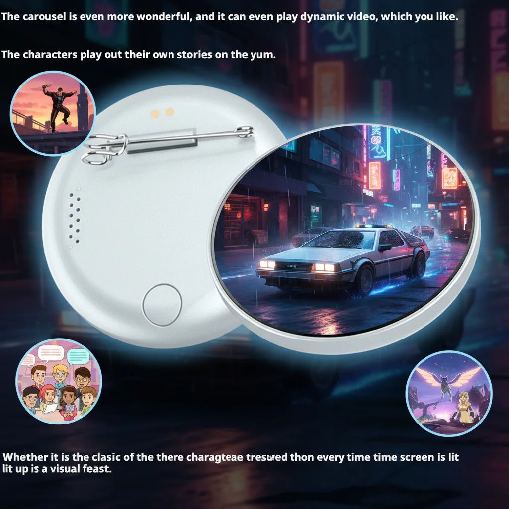 Электронный значок Cyber E-Badge с сенсорным экраном для аниме-отаку, поддержка Bluetooth, отображение изображений/видео, сенсорное управление, персонализация
Электронный значок Cyber E-Badge с сенсорным экраном для аниме-отаку, поддержка Bluetooth, отображение изображений/видео, сенсорное управление, персонализация