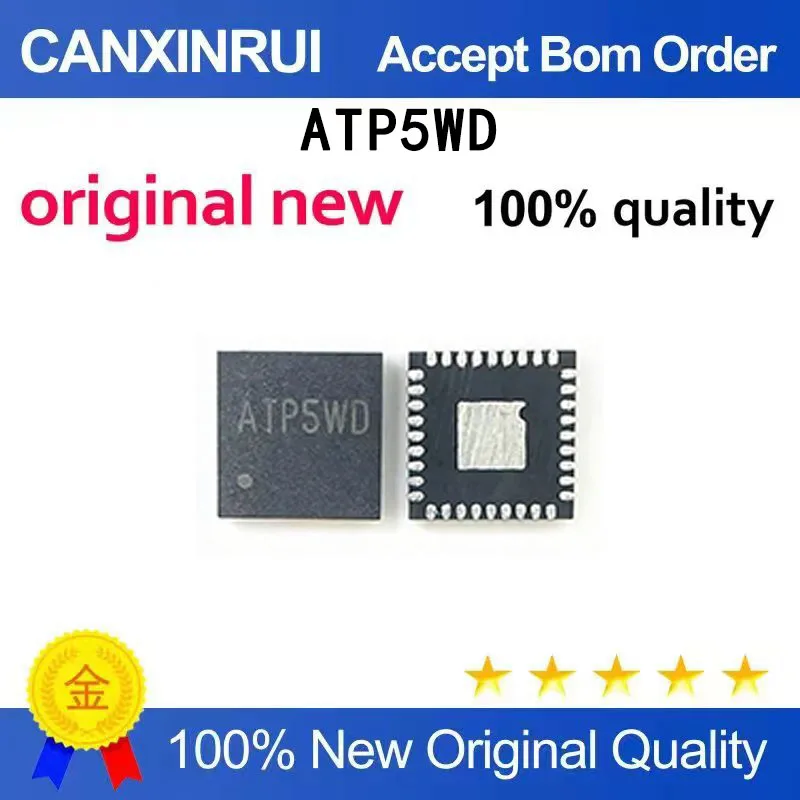 (5-100 PCS) Brand new stock ATP5WD package: QFN36 ATP5 silk screen ATP
(5-100 PCS) Brand new stock ATP5WD package: QFN36 ATP5 silk screen ATP
