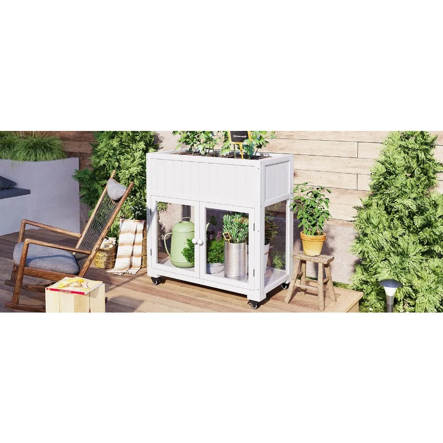 TOPMAX Patio 35,4 x 17,7 x 37,4 дюйма, мини-деревянная холодная рама, компактная 2-дверная садовая теплица с колесиками, приподнятая кровать с подкладкой для
TOPMAX Patio 35,4 x 17,7 x 37,4 дюйма, мини-деревянная холодная рама, компактная 2-дверная садовая теплица с колесиками, приподнятая кровать с подкладкой для