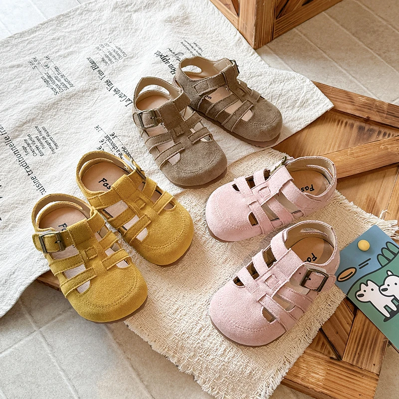 Kids'Casual Shoes Fashion PU Leather Solid Color Sandals Summer Shoes For Girls Anti-slip Pink Khaki Shoes Size 21-35
Kids'Casual Shoes Fashion PU Leather Solid Color Sandals Summer Shoes For Girls Anti-slip Pink Khaki Shoes Size 21-35