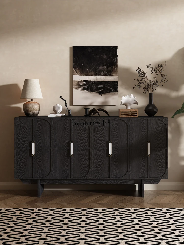 Medieval entrance cabinet, retro storage living room, new Chinese entrance storage, Nordic black walnut dining side cabinet
Medieval entrance cabinet, retro storage living room, new Chinese entrance storage, Nordic black walnut dining side cabinet