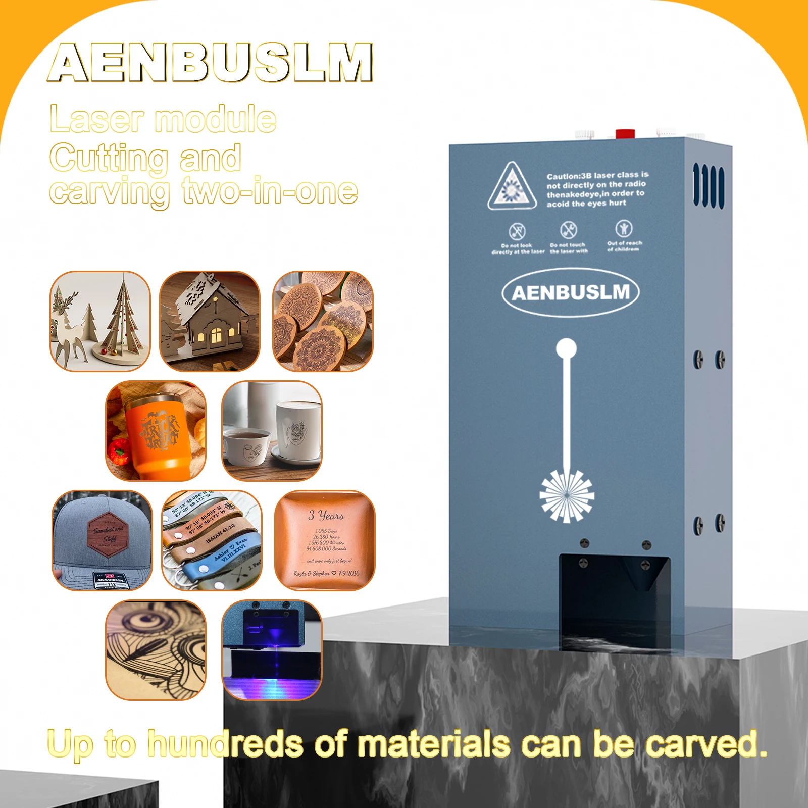 AENBUSLM Laser module 40W 80W Built-in air blowing pump For CNC Laser Engraver Wood Cutting DIY Laser Tools 450nm Laser Head
AENBUSLM Laser module 40W 80W Built-in air blowing pump For CNC Laser Engraver Wood Cutting DIY Laser Tools 450nm Laser Head