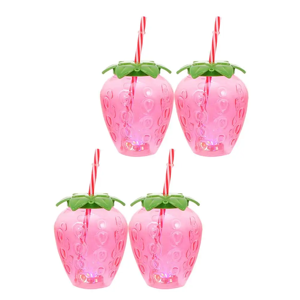 4 Sets Straw Cup Cute Transparent Strawberry Tumbler Milk Tea Portable Water Bottle Red Color PP PET Material
4 Sets Straw Cup Cute Transparent Strawberry Tumbler Milk Tea Portable Water Bottle Red Color PP PET Material