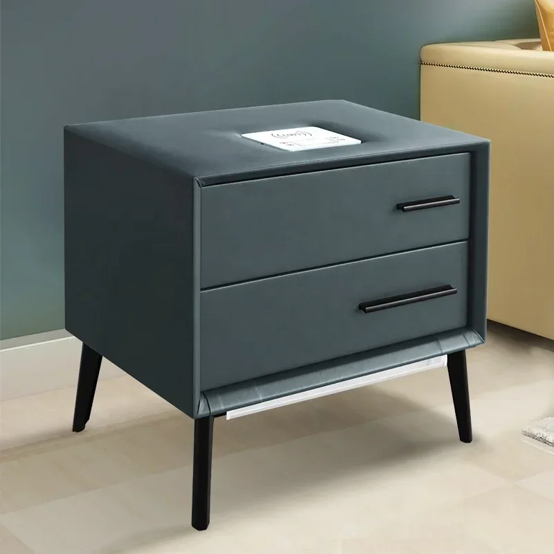 Leather Bedside Table Wooden Coffee Table Modern Bedside Smart Nightstands Bedroom Small Table With Wireless Charger
Leather Bedside Table Wooden Coffee Table Modern Bedside Smart Nightstands Bedroom Small Table With Wireless Charger