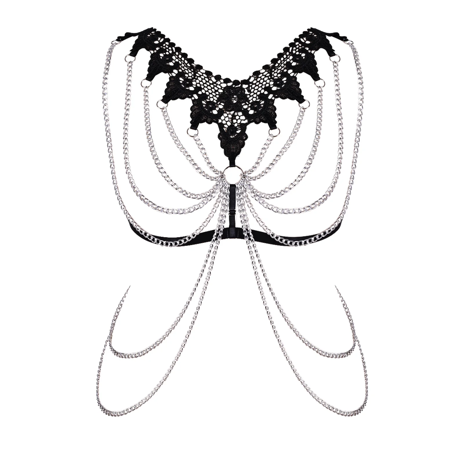 Bondage Punk Lace Adjust Crop Top Harness Bra Hollow Body Chain Pole Dance Fashion Sexy Lingerie Women Body Harness Cage Bra
Bondage Punk Lace Adjust Crop Top Harness Bra Hollow Body Chain Pole Dance Fashion Sexy Lingerie Women Body Harness Cage Bra