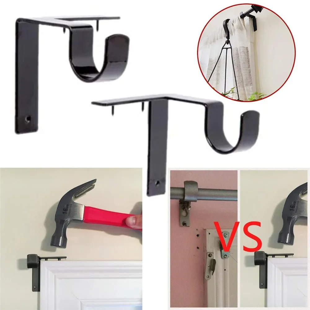 New 2 X Bracket Kwik Hang Curtain Rod Holders Tap Right Into Window Frame Rod High Quality
New 2 X Bracket Kwik Hang Curtain Rod Holders Tap Right Into Window Frame Rod High Quality