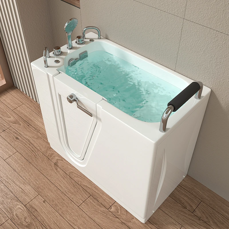 Enjoy the elderly walk-in barrier-free side inner door sitting acrylic bath massage
Enjoy the elderly walk-in barrier-free side inner door sitting acrylic bath massage