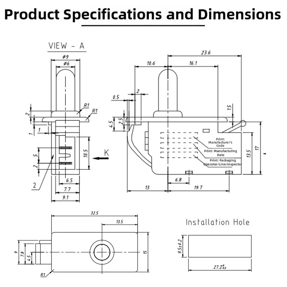 Кнопочный выключатель HC-056K нормально закрытого типа для холодильного шкафа-санитаризатора с частотой включения 20 раз в минуту
Кнопочный выключатель HC-056K нормально закрытого типа для холодильного шкафа-санитаризатора с частотой включения 20 раз в минуту