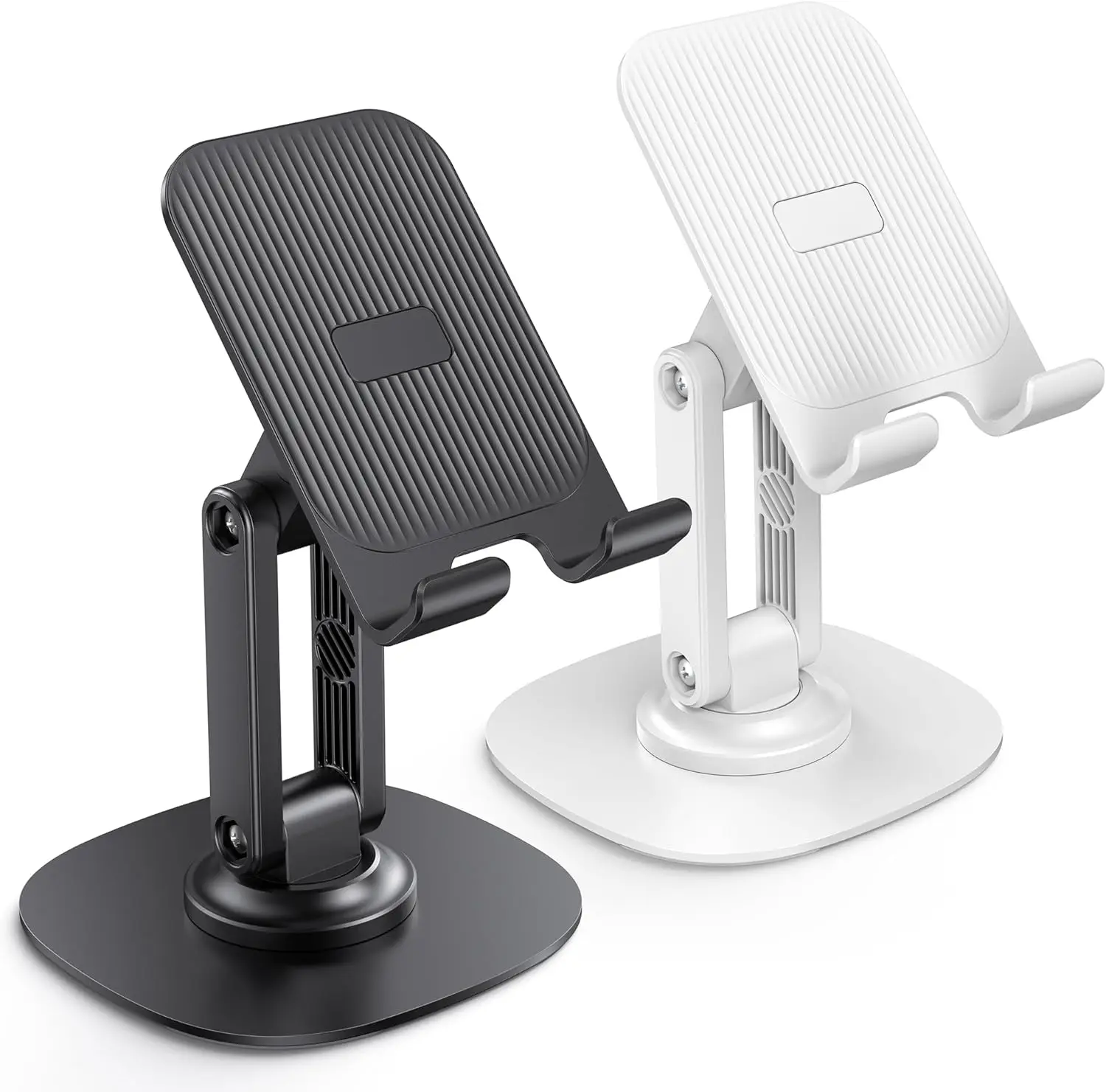 2-Pack Adjustable Foldable Phone Stand with 360° Swivel Base, Compatible with All Smartphones
2-Pack Adjustable Foldable Phone Stand with 360° Swivel Base, Compatible with All Smartphones