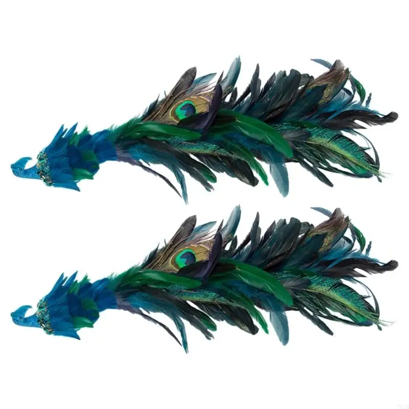 77JB Set of 2pcs Simulated Long Tail Blue Peacocks Decor Natural Crafts Christmas Decorations Tree Hanging Pendants
77JB Set of 2pcs Simulated Long Tail Blue Peacocks Decor Natural Crafts Christmas Decorations Tree Hanging Pendants
