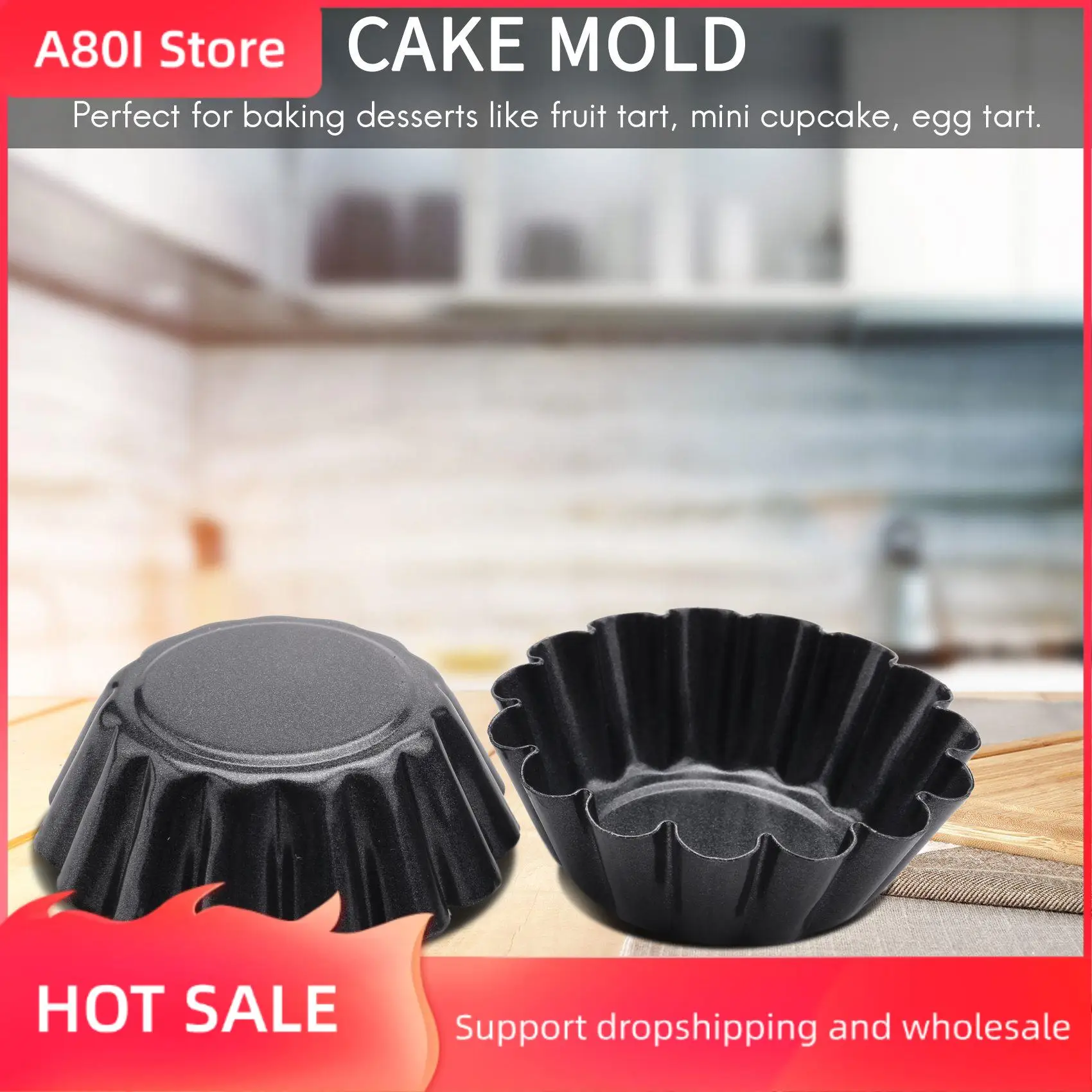 A80I Non-Stick Tart Quiche Flan Pan Mold Muffin Cup Pie Pizza Cake Mold Cupcake Egg Tart Tartlet Baking Mold 8Pcs
A80I Non-Stick Tart Quiche Flan Pan Mold Muffin Cup Pie Pizza Cake Mold Cupcake Egg Tart Tartlet Baking Mold 8Pcs
