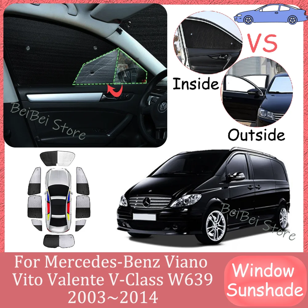 For Mercedes-Benz Viano Vito Valente V-Class W639 Long 2003~2014 2012 2013 Car Sunshade Side Window Windshield Sun Accessories
For Mercedes-Benz Viano Vito Valente V-Class W639 Long 2003~2014 2012 2013 Car Sunshade Side Window Windshield Sun Accessories