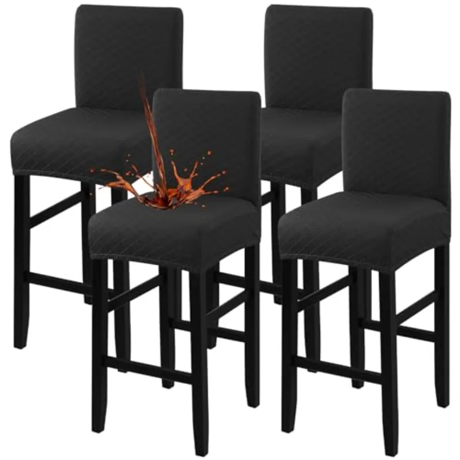 Waterproof Bar Stool Covers 4 PCS, Stretch Pub Tall Chair Slipcover with Backs Counter Chair Cover Barstool Slipcovers Removabl
Waterproof Bar Stool Covers 4 PCS, Stretch Pub Tall Chair Slipcover with Backs Counter Chair Cover Barstool Slipcovers Removabl