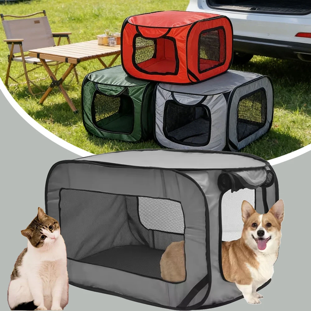 1PC Indoor/Outdoor Pet Cage with Breathable Mesh Pop-up Foldable Kennel Portable Dog Box Suitable for Small Medium and Large Dog
1PC Indoor/Outdoor Pet Cage with Breathable Mesh Pop-up Foldable Kennel Portable Dog Box Suitable for Small Medium and Large Dog