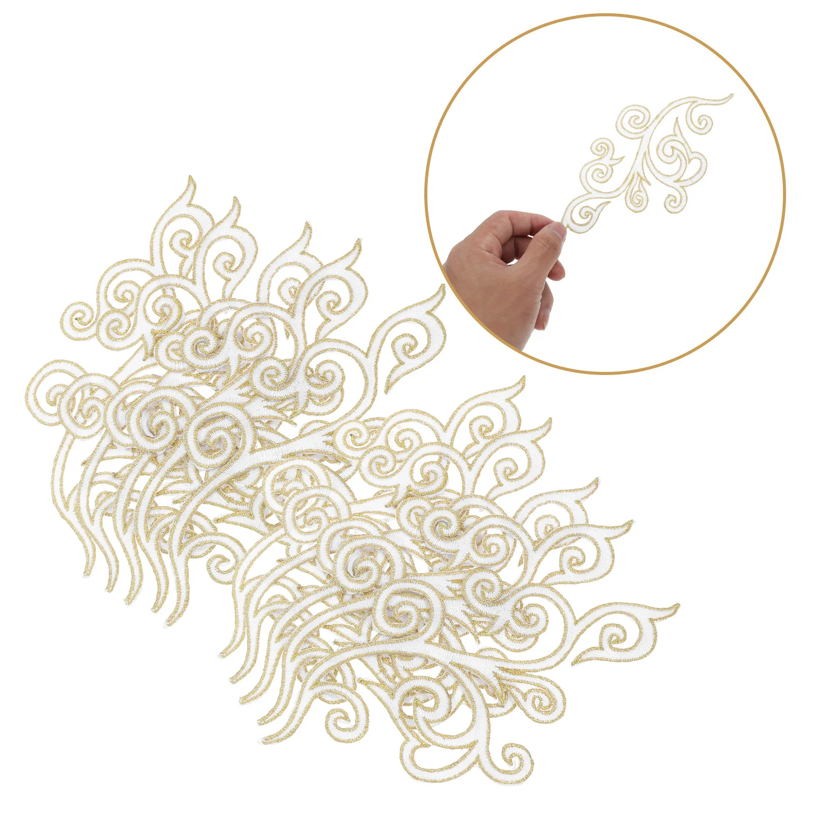 10pcs Back Glue Embroidery Patches Cloud Pattern Iron On Applique For Wedding Dress Costume Diy Sewing Craft Trim Handicrafts
10pcs Back Glue Embroidery Patches Cloud Pattern Iron On Applique For Wedding Dress Costume Diy Sewing Craft Trim Handicrafts