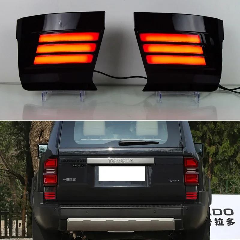 Car LED Rear Bumper Lamp For Toyota Prado 250 LC250 2024 2025 Auto Accessory Reflector Signal Brake Indicators
Car LED Rear Bumper Lamp For Toyota Prado 250 LC250 2024 2025 Auto Accessory Reflector Signal Brake Indicators