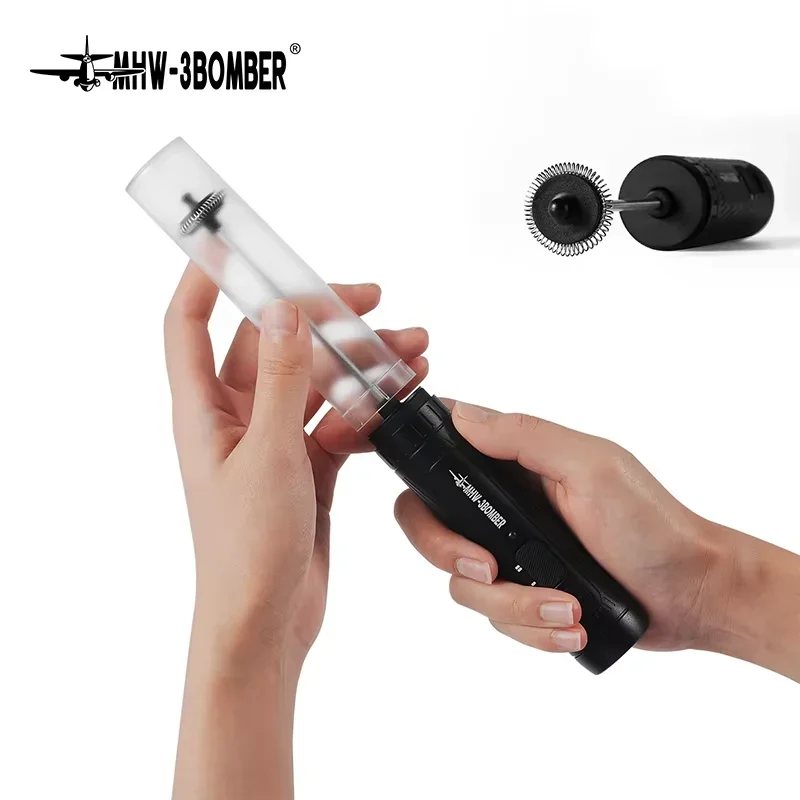 MHW-3BOMBER Handheld Milk Frother USB Rechargeable 2 Speeds for Coffee Latte Cappuccino Foam Maker Espresso Accessories
MHW-3BOMBER Handheld Milk Frother USB Rechargeable 2 Speeds for Coffee Latte Cappuccino Foam Maker Espresso Accessories