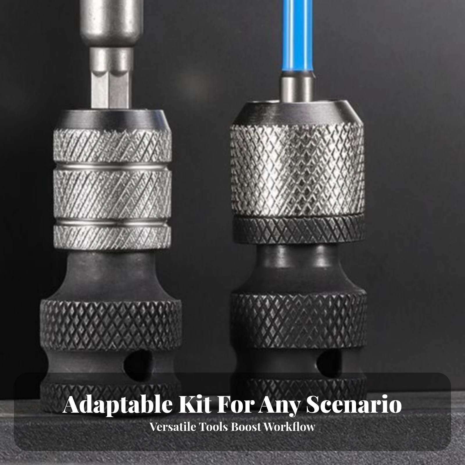 Impact Wrench Adapter Head Telescopic Socket Adapter Knurled Metal Tool Accessory Compact Textured Surface
Impact Wrench Adapter Head Telescopic Socket Adapter Knurled Metal Tool Accessory Compact Textured Surface