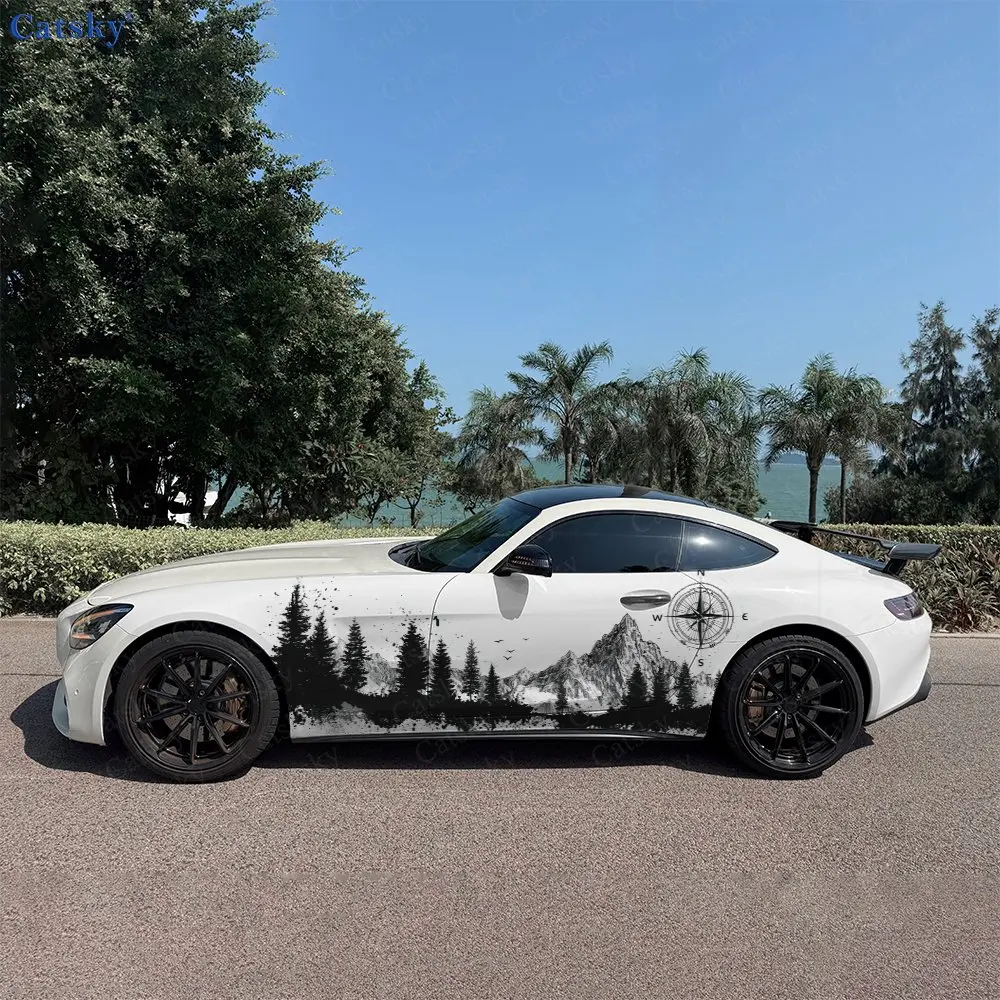 2pcs Compass Mountain Ink Realm, Durable, Fade-resistant, Enhance Vehicle Aesthetics With Bold Artistic Design Car Vinyl Wraps
2pcs Compass Mountain Ink Realm, Durable, Fade-resistant, Enhance Vehicle Aesthetics With Bold Artistic Design Car Vinyl Wraps