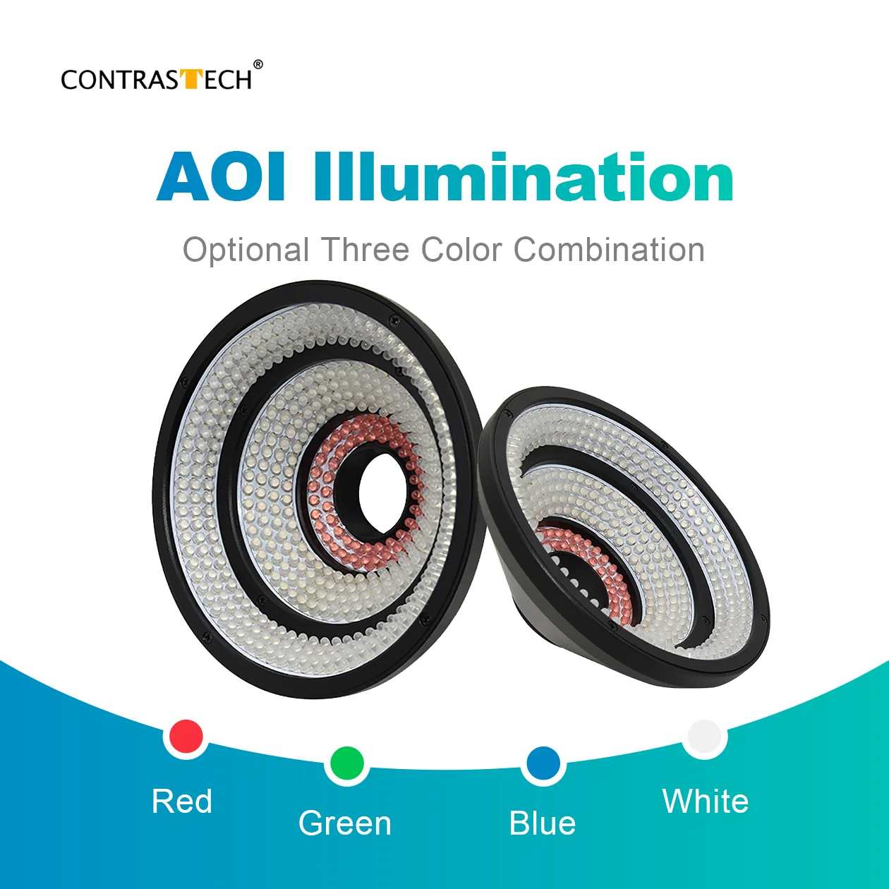 RGB White Diam. 73mm 100mm LED Lighting Machine Vision Illumination 3-Color AOI Light for PCB Soldering Inspection Contrastech
RGB White Diam. 73mm 100mm LED Lighting Machine Vision Illumination 3-Color AOI Light for PCB Soldering Inspection Contrastech