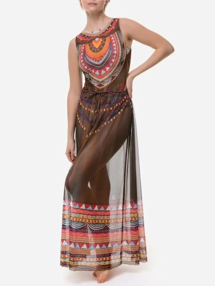 Retro Bikini Printed Fashion One Piece Swimsuit And Cover Up With Skirt Tight Women's Bandage Summer Beach Luxury Elegant 2025
Retro Bikini Printed Fashion One Piece Swimsuit And Cover Up With Skirt Tight Women's Bandage Summer Beach Luxury Elegant 2025