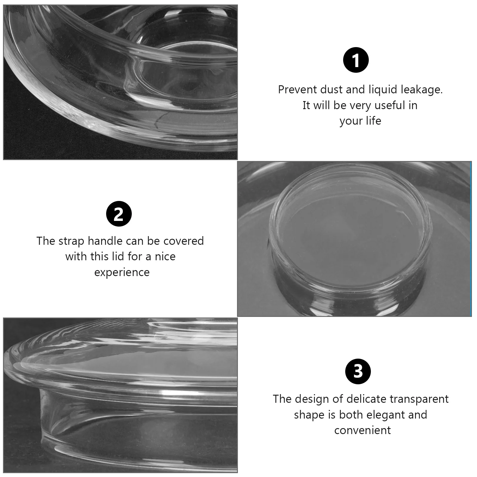 2Pcs Glass Teapot Lids Transparent Cup Covers Simple Design Leak Proof for Household Use Cup Lid Glass Teapot Cover
2Pcs Glass Teapot Lids Transparent Cup Covers Simple Design Leak Proof for Household Use Cup Lid Glass Teapot Cover