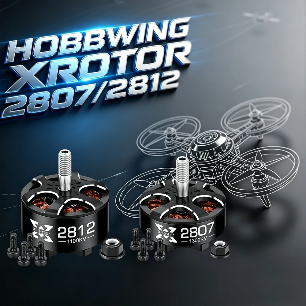 4pcs/lot Hobbywing Xrotor 2807 1300KV 1500KV 1700KV/2812 900KV 1100KV Brushless FPV Motor For RC FPV Drone
4pcs/lot Hobbywing Xrotor 2807 1300KV 1500KV 1700KV/2812 900KV 1100KV Brushless FPV Motor For RC FPV Drone