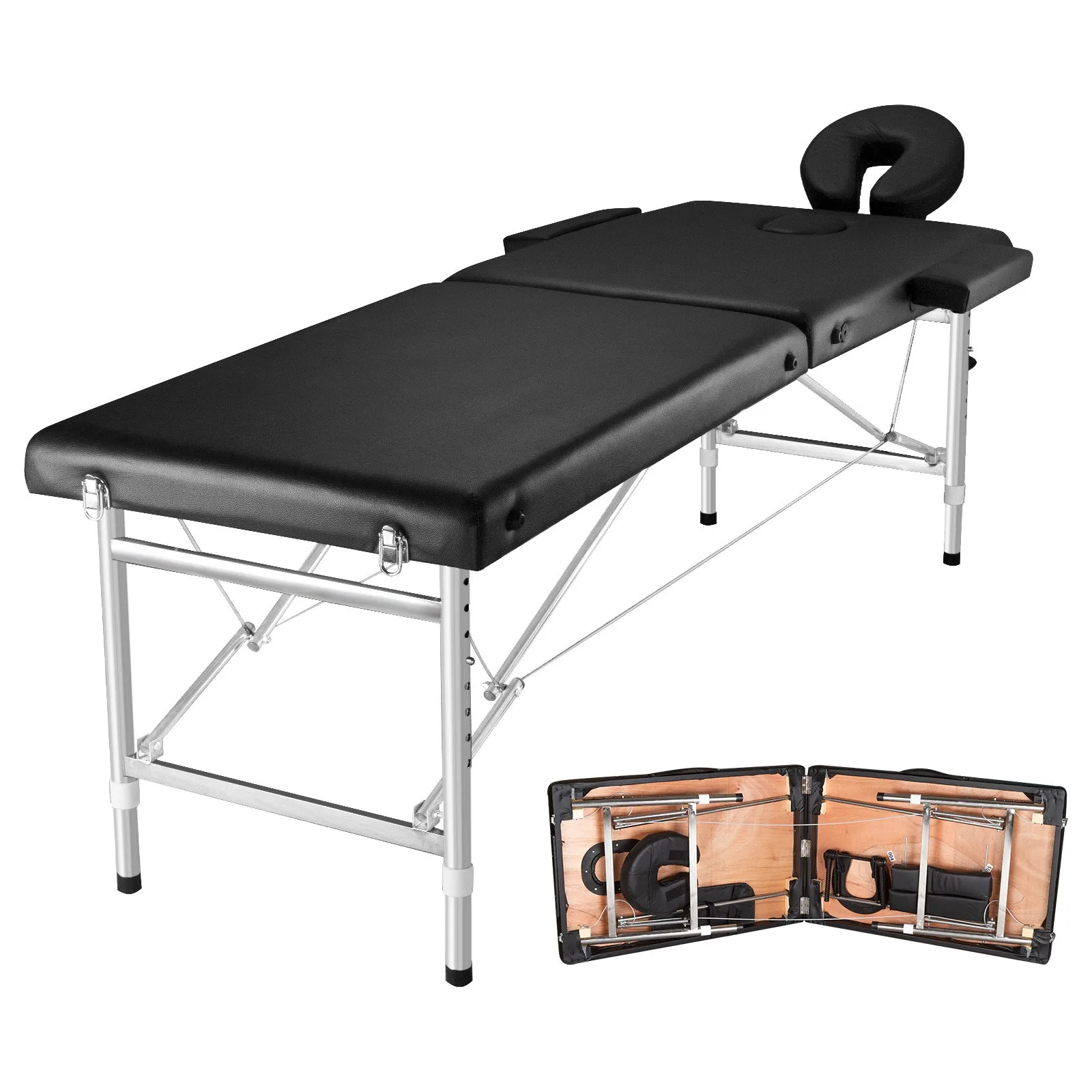 84" Professional Metal Massage Table Adjustable Height, Portable With Carry Case
84" Professional Metal Massage Table Adjustable Height, Portable With Carry Case