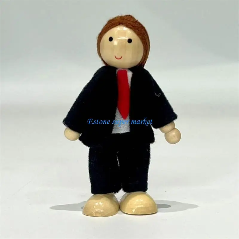 090B Movable Limb Wooden Family Dolls 9 Character Pretend Play Educational Toy
090B Movable Limb Wooden Family Dolls 9 Character Pretend Play Educational Toy