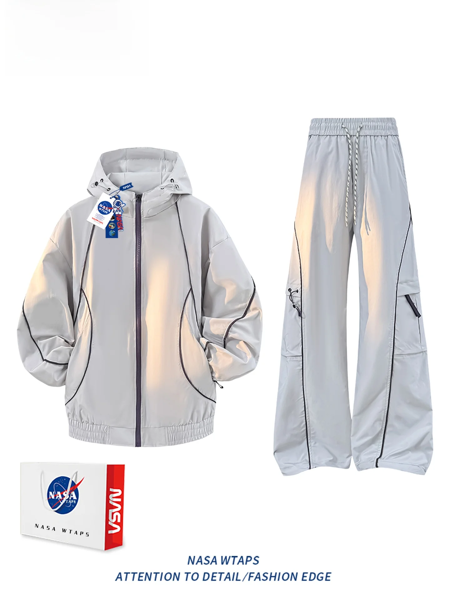 WTAPS Men's Sportswear Casual Loose Breathable Hooded Jaet And Pants Set Spring Season Two-Piece Polyester Fiber Long Sve
WTAPS Men's Sportswear Casual Loose Breathable Hooded Jaet And Pants Set Spring Season Two-Piece Polyester Fiber Long Sve