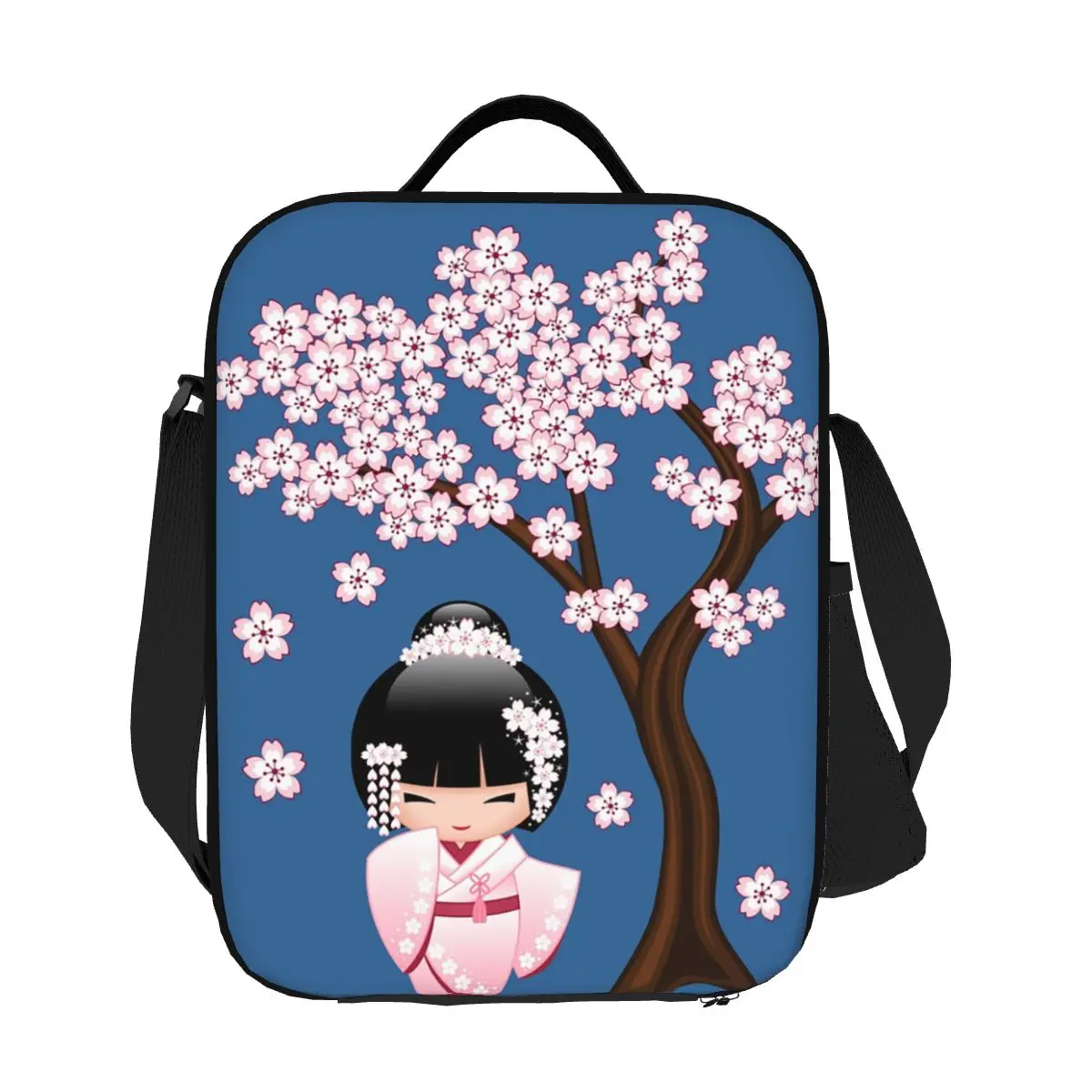 Japanese Bride Kokeshi Doll Thermal Insulated Lunch Bags Women Sakura Geisha Resuable Lunch Container Storage Bento Food Box
Japanese Bride Kokeshi Doll Thermal Insulated Lunch Bags Women Sakura Geisha Resuable Lunch Container Storage Bento Food Box