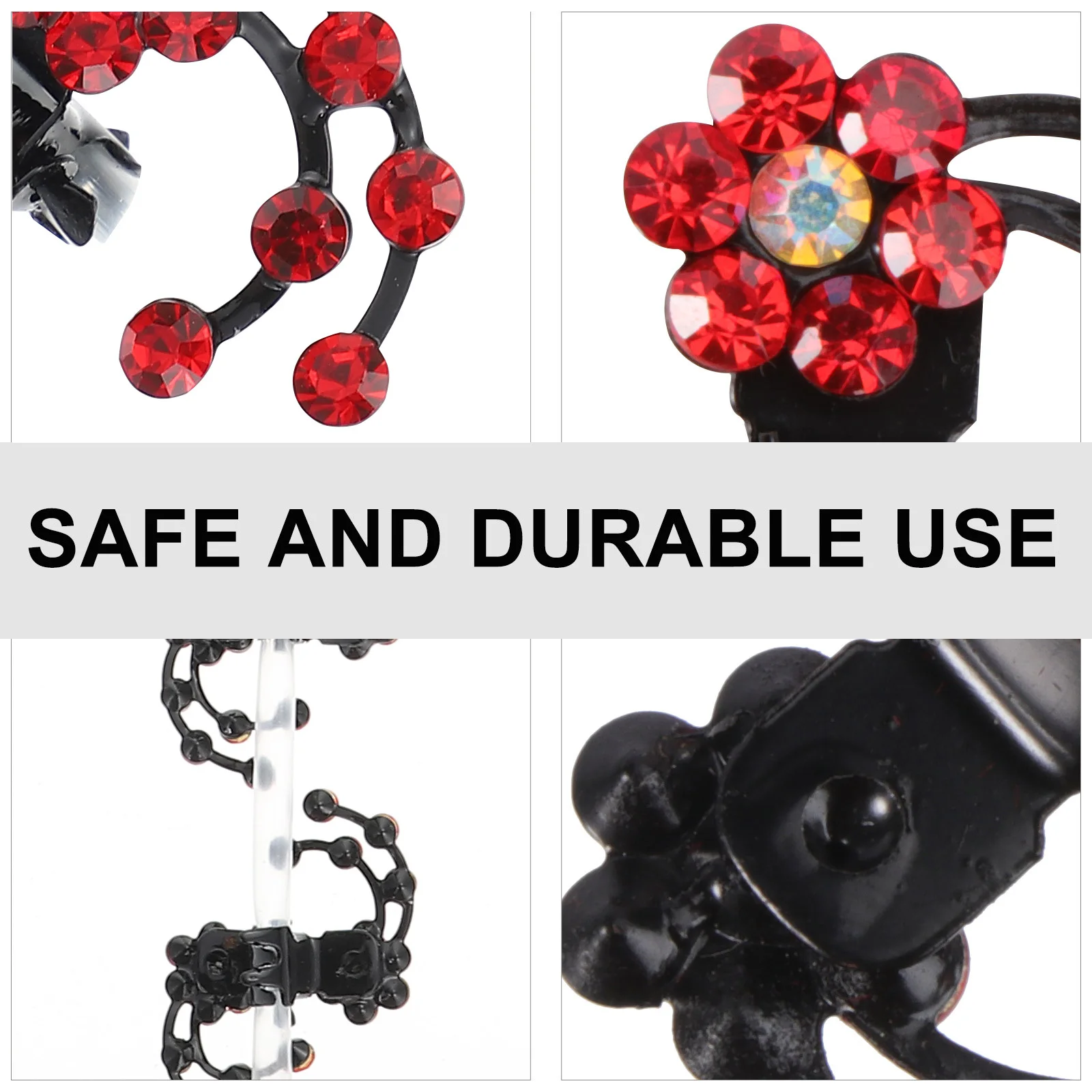 6 шт., свадебные зажимы со сливой, мини-зажим для волос со стразами, красные свадебные аксессуары с цветами, мини-шпилька 
6 шт., свадебные зажимы со сливой, мини-зажим для волос со стразами, красные свадебные аксессуары с цветами, мини-шпилька