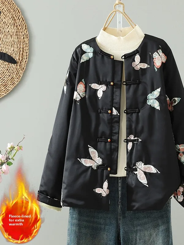 Женское хлопковое длинное пальто на пуговицах с вышивкой в китайском стиле в стиле ретро, милое прямое длинное пальто-труба
Женское хлопковое длинное пальто на пуговицах с вышивкой в китайском стиле в стиле ретро, милое прямое длинное пальто-труба