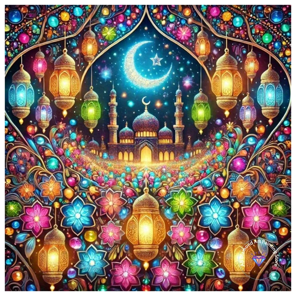 Colorful Lantern AB Diamond Painting Kit Square Round Diamond 5D DIY Moon House Mosaic Handmade Art Exquisite Gift Home Decor
Colorful Lantern AB Diamond Painting Kit Square Round Diamond 5D DIY Moon House Mosaic Handmade Art Exquisite Gift Home Decor