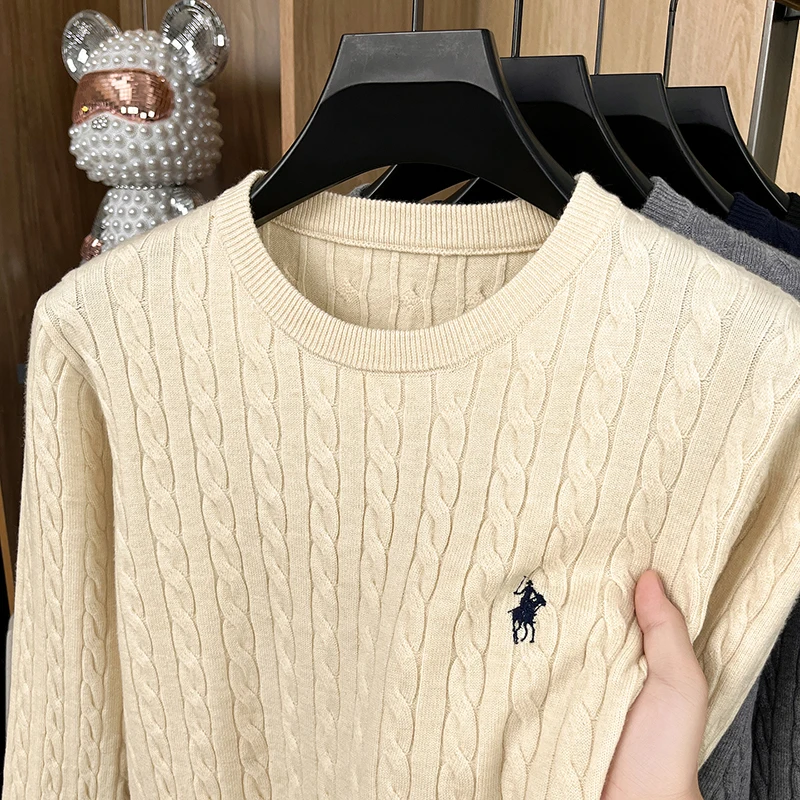Autumn and Winter 2025 Premium Round Neck Versatile Long Sleeve Sweater Men's Warm Pullover Knitted Fried Dough Twists Sweater
Autumn and Winter 2025 Premium Round Neck Versatile Long Sleeve Sweater Men's Warm Pullover Knitted Fried Dough Twists Sweater