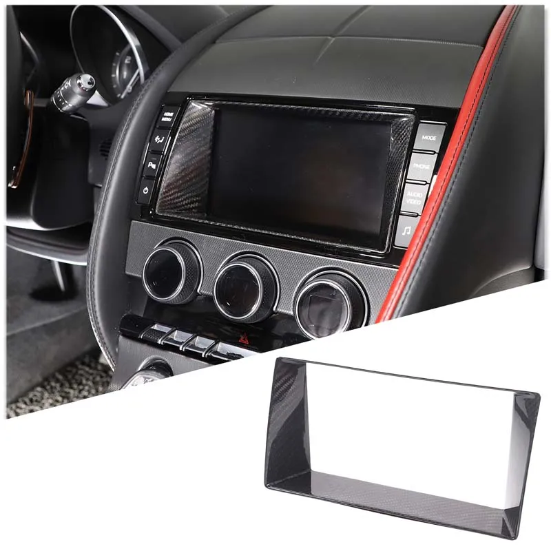 For Jaguar F-TYPE 2013-2018 Real Carbon Fiber Car Navigation Screen Frame Cover Trim Sticker Car Interior Accessories
For Jaguar F-TYPE 2013-2018 Real Carbon Fiber Car Navigation Screen Frame Cover Trim Sticker Car Interior Accessories