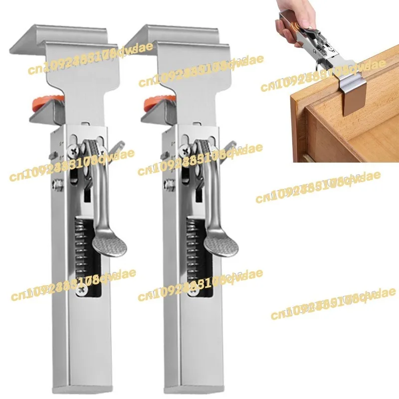 Adjustable drawer mounting clip, drawer front mounting clip, universal cabinet mounting clip 2-piece set
Adjustable drawer mounting clip, drawer front mounting clip, universal cabinet mounting clip 2-piece set