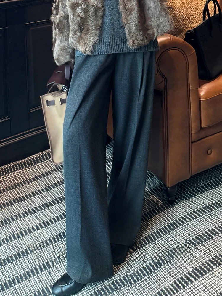 Женские повседневные брюки Meng с высокой талией и прямым кроем из полиэстера, изготовленные на заказ, качественные, модные, для осеннего сезона
Женские повседневные брюки Meng с высокой талией и прямым кроем из полиэстера, изготовленные на заказ, качественные, модные, для осеннего сезона