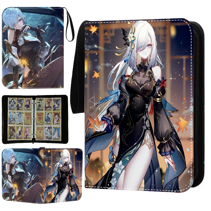 400/900pcs Genshin impact Card Binder Book Folder 4/9 Card Slots Game Collections Double Pocket Zipper Card Album Holder
400/900pcs Genshin impact Card Binder Book Folder 4/9 Card Slots Game Collections Double Pocket Zipper Card Album Holder