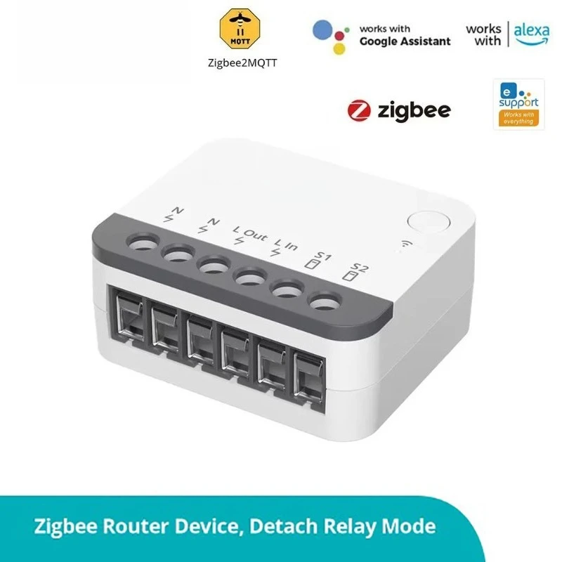 Zigbee 3.0 Single Channel Relay Module Voice APP Remote Control Smart Home On Off Switch
Zigbee 3.0 Single Channel Relay Module Voice APP Remote Control Smart Home On Off Switch