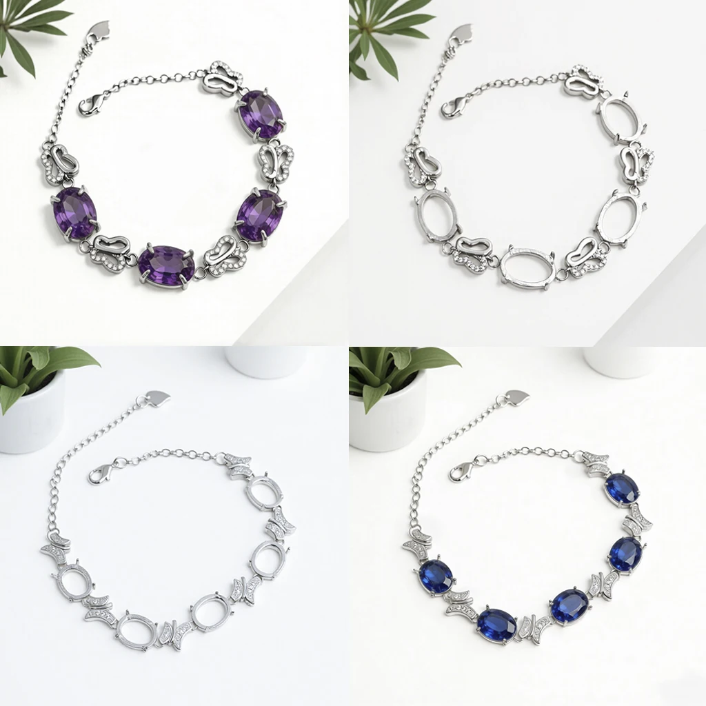 Bracelet Bezel Settings Bezel Bracelets Blank Prong Semi Mounting Bangles Flat Oval Clear Glass Cabochons for Jewelry DIY Craft
Bracelet Bezel Settings Bezel Bracelets Blank Prong Semi Mounting Bangles Flat Oval Clear Glass Cabochons for Jewelry DIY Craft