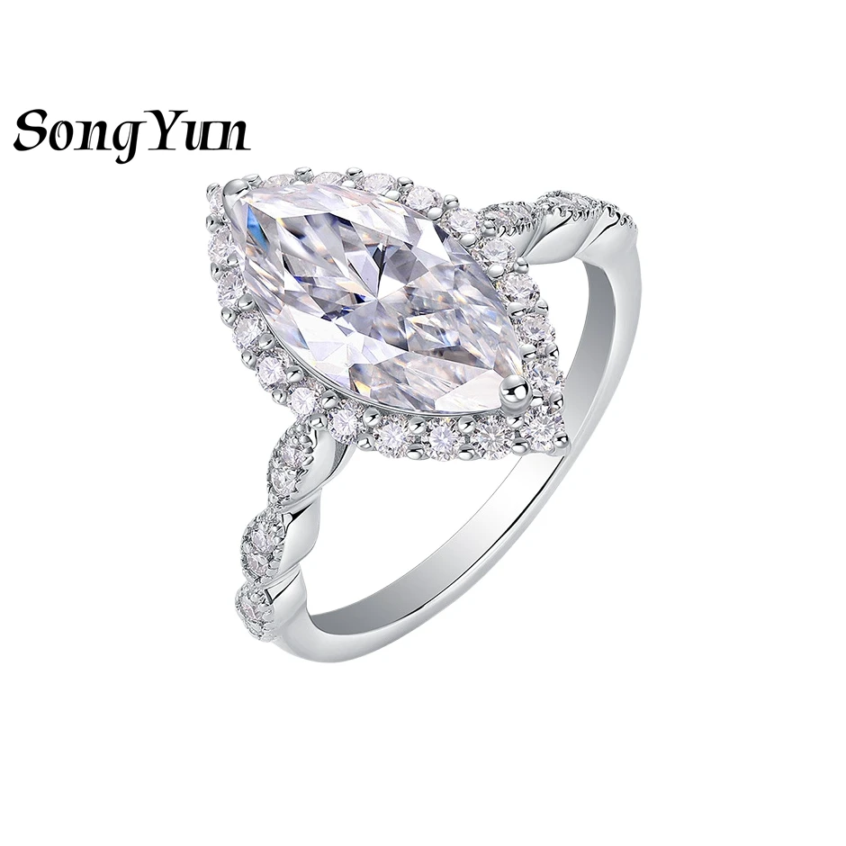 SONGYUN Designer Jewelry 925 Sterling Silver Ring Moissanite Diamond Gorgeous Ring for Mom 18K Gold Plated SYT Patent Rings
SONGYUN Designer Jewelry 925 Sterling Silver Ring Moissanite Diamond Gorgeous Ring for Mom 18K Gold Plated SYT Patent Rings